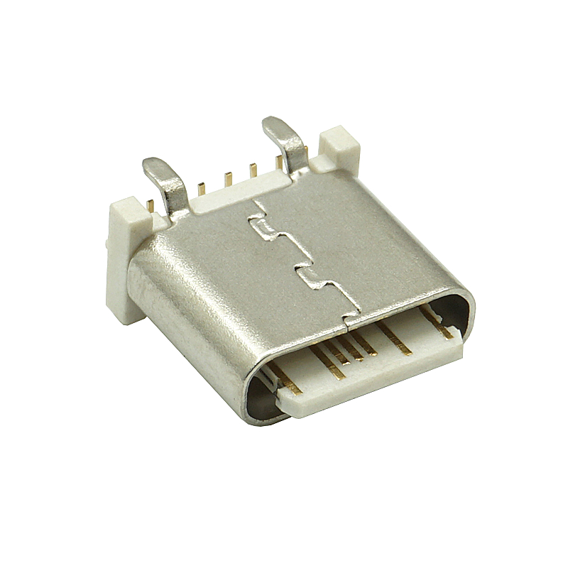 TYPE-C 14PIN立貼母座180度貼板